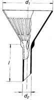 Ribbed funnel, 105 mm, SIMAX