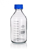 Láhev reagenční kulatá, s modrým uzávěrem, GL 45, 500 ml, SIMAX