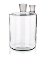(MOQ! on request) Woulff bottle with two necks SJ (2x 19/26), 500 ml, SIMAX