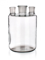 (MOQ! on request) Woulff bottle with three necks SJ (1x 29/32, 2x 19/26), 2000 ml, SIMAX