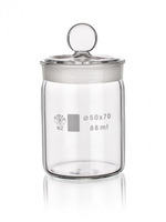 (MOQ! on request) Weighing bottle with cutted lid, tall shape, 25 ml, diameter 30 x 60 mm, SIMAX