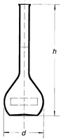 (MOQ! on request) Volumetric flask, class A, curved rim, without stopper, 5 ml, SIMAX