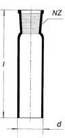 (MOQ! on request) Zábrus normalizovaný - rovný plášť (NZ) 60/46, SIMAX