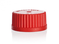 Screw cap GL 45, red, SIMAX without PTFE seal