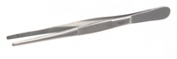 Forceps 18/10 steel, blunt, L=105mm