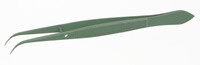 Pinzeta lomená s vodícím kolíkem, potažená teflonem, špičaté čelisti, 130 mm