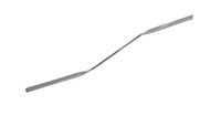 Mikro spatula bent, 18/10 steel, L=100mm, d=1mm