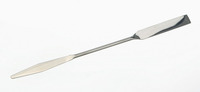Double spatula 18/10 steel, tappered, LxW=210x7mm