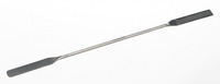 Double spatula 18/10 steel, flexible, LxW=180x10mm