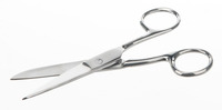 Nůžky laboratorní špičaté - zaoblené, nerezové, 180 mm