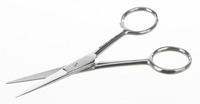 Scissor microscopy, stainless magnetic, straight, L=115mm