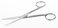 Dressing scissor, stainless magnetic, L=130mm, sharp-sharp