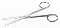 Dressing scissor, stainless magnetic, L=130mm, blunt-blunt