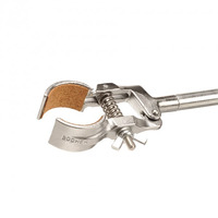 Retort clamp standard malleable cast, iron, chromium plated, d=40mm