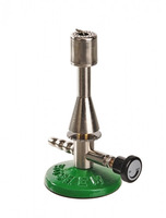 Teclu burner f. natural gas, w. needle, valve, DIN 30665