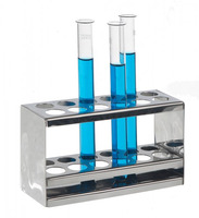 Test tube stand 18/10 steel, f. 2x12, test tubes