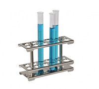 Test tube stand 18/10 steel, detachable, 2x6