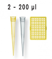 Špičky 2 - 200 µl, NESTERILNÍ (10 zásobníků x 96 ks), Brand