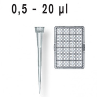 Špičky ULR 0,5 - 20 µl, STERILNÍ (10 boxů x 96 ks), Brand