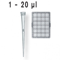 Špičky s filtrem 1 - 20 µl, NESTERILNÍ (10 zásobníků x 96 ks), Brand