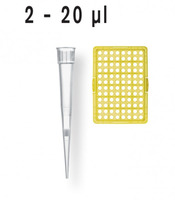 Špičky s filtrem 2 - 20 µl, STERILNÍ (10 zásobníků x 96 ks), Brand