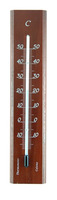 Teploměr pokojový 0 až +50°C, mahagonové dřevo, 140 x 30 mm
