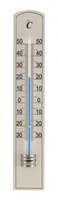 Teploměr pokojový -30 až +50°C, bílé dřevo, 200 x 35 mm