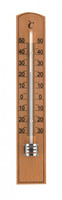 Teploměr pokojový -30 až +50°C, světlé dřevo, 200 x 35 mm