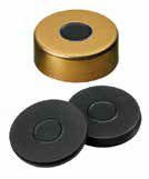 Uzávěr krimplovací magnetický s otvorem 8mm, zlatý, septum butyl tmavě šedý, 55°,  šířka 3,0mm, bal.100ks