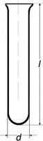 Skúmavka kremenná, VO, 20 x 180 mm