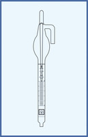 Automatic burette according to Schilling with Schellbach stripe  class AS,  with accessories,  5 ml (0, 05),  bottle 1000 ml