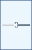 Single way stopcock polished - without key SJ 12, 5 mm - capillary 7/2, 5 + capillary 7/2, 5 mm (boring 2, 5 mm)