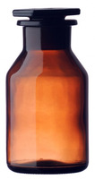 Wide neck bottle, brown, Steilbrust, SJ 24/20, 50 ml, Sklárny Moravia