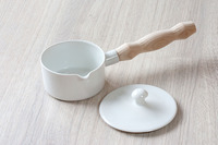Casserole, with removable wooden handle and lid, 125 ml