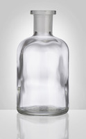 Láhev reagenční úzkohrdlá, bílá, bez zátky, NZ 30, 250 ml, Sklárny Moravia