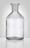 Láhev reagenční úzkohrdlá, bílá, Steilbrust, bez zátky, NZ 14,5/15, 50 ml, Sklárny Moravia