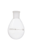 Baňka odpařovací hruškovitý tvar, borosikátové sklo, bílý potisk, 250 ml, NS 29/32, (bal. 1 ks), LABSOLUTE®