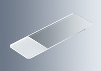 Mikrosklo podložní, matovaná ploška, zabroušená 45° , 76 x 26 x 1 mm, (1 bal. x 50 ks), MARIENFELD