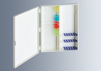 Storage box, PS white, for 100 microscope slides
