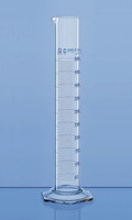 Cylinder BLAUBRAND, tall form, class A, certif., 250 ml, Boro 3.3., (pack. of 2 pcs)