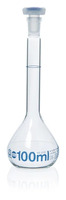 Volumetric flask, 20 ml, SJ 10/19, BLAUBRAND, USP, cert., PP stopper, (pack. of 2 pcs)