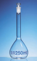 Volumetric flask BLAUBRAND®, USP, class A, 5 ml, NZ 10/19, glass stopper (pack. of 2 pcs.)