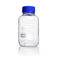 Fľaša širokohrdlá  DURAN® Protect potiahnutá plastom (PU), GLS 80, skrutkovací uzáver s vylievacím krúžkom (PP), 2000 ml, DWK