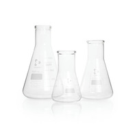 Erlenmeyer flask, conical, wide neck, thick-walled, 100 ml, DWK
