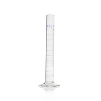 Measuring cylinder, tall form, class A, blue graduation, 100 ml, DWK