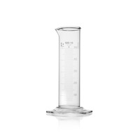 Volumetric cylinder, low form, thick-walled, white graduation, class B, 500 ml, DWK, (pack. of 2 pcs)