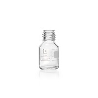 Fľaša reagenčná, číra, GL 25, bez uzáveru a vylievacieho krúžku, 25 ml, DWK