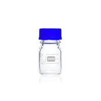 Láhev DURAN® Protect potažená plastem, GL 45, se šroubovacím uzávěrem a vylévacím kroužkem (PP), 100 ml, DWK
