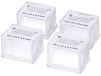 Cover glass for counting chambers, 24 x 24 x 0,4 mm, (pack of 20)