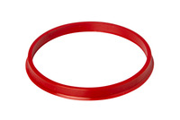 Krúžok vylievací, PBT, GL45, červený, odolný do 180 °C, (bal. 1 ks), LABSOLUTE®